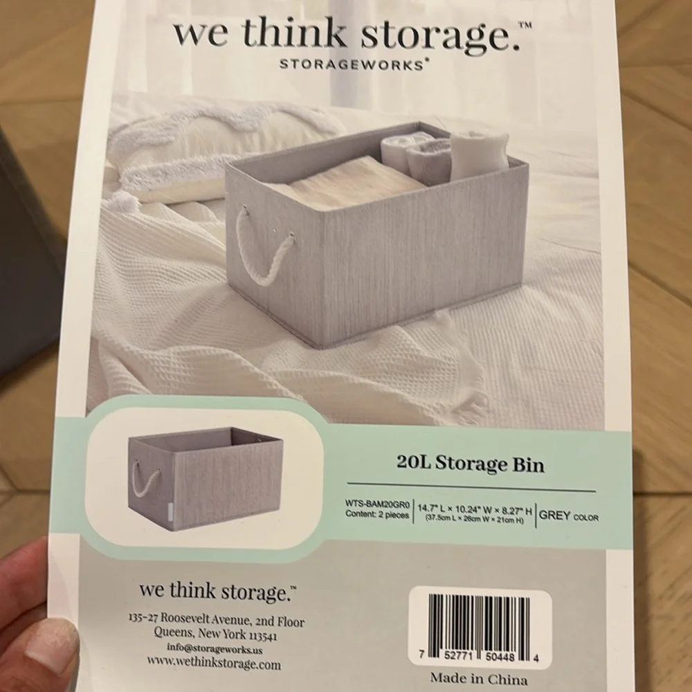 We think storage foldable storage bin set of 2